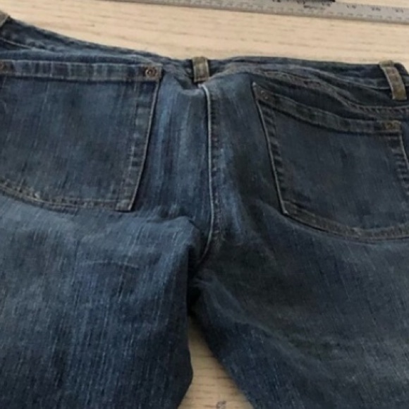 INC International Concepts size 10 blue jeans cropped leopard print cuff - Picture 10 of 16